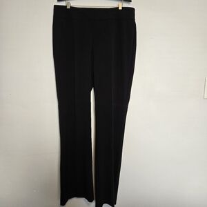 Dressbarn Strech Black Wide-Leg Trousers Size 10